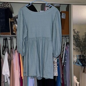 NWOT Free People FP Beach Baby Blue Romper Size: Small